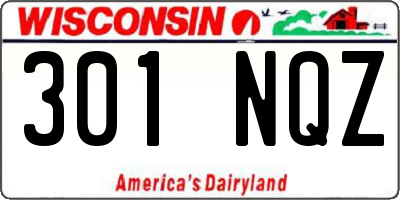 WI license plate 301NQZ