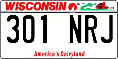 WI license plate 301NRJ