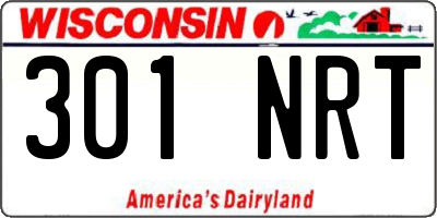 WI license plate 301NRT