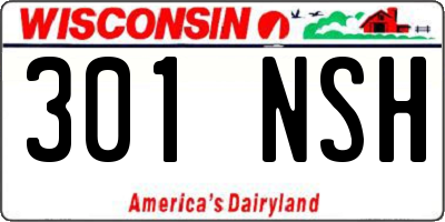 WI license plate 301NSH