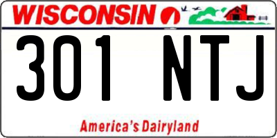 WI license plate 301NTJ