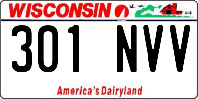 WI license plate 301NVV