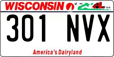 WI license plate 301NVX