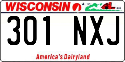 WI license plate 301NXJ