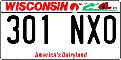 WI license plate 301NXO