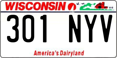 WI license plate 301NYV