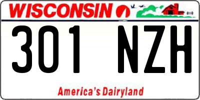 WI license plate 301NZH