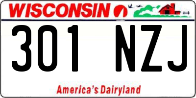 WI license plate 301NZJ