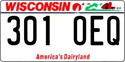 WI license plate 301OEQ