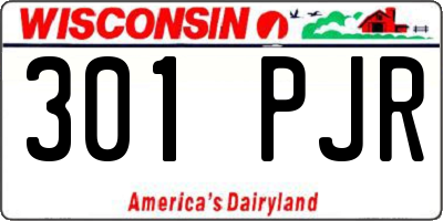 WI license plate 301PJR