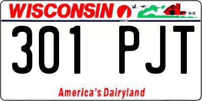 WI license plate 301PJT