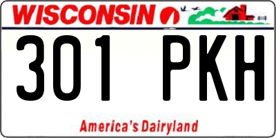 WI license plate 301PKH
