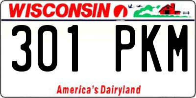 WI license plate 301PKM