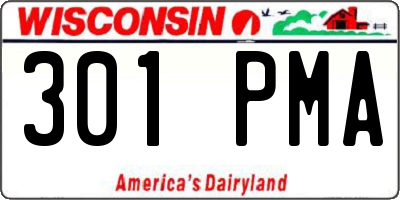 WI license plate 301PMA