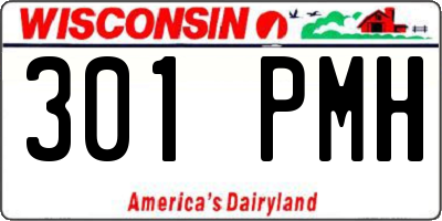 WI license plate 301PMH