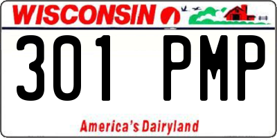 WI license plate 301PMP