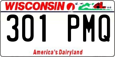 WI license plate 301PMQ
