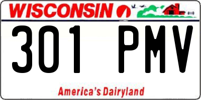 WI license plate 301PMV