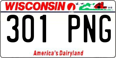 WI license plate 301PNG