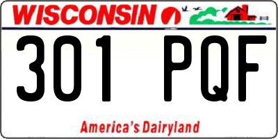 WI license plate 301PQF
