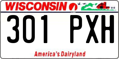 WI license plate 301PXH