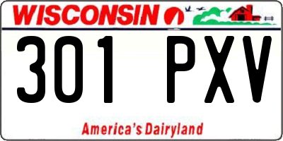 WI license plate 301PXV