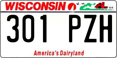 WI license plate 301PZH