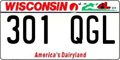 WI license plate 301QGL
