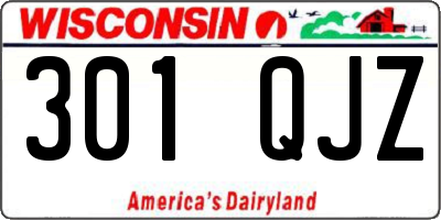 WI license plate 301QJZ