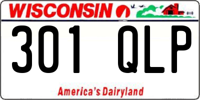 WI license plate 301QLP