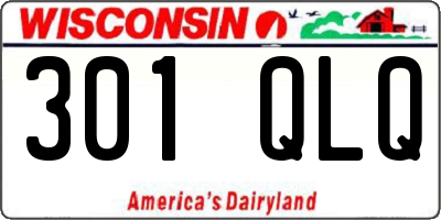 WI license plate 301QLQ