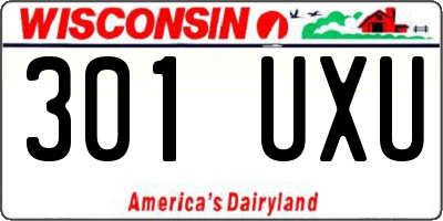 WI license plate 301UXU