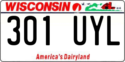 WI license plate 301UYL