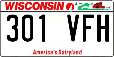 WI license plate 301VFH