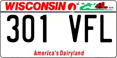WI license plate 301VFL