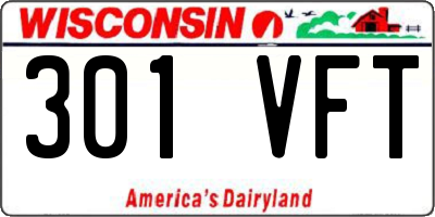 WI license plate 301VFT
