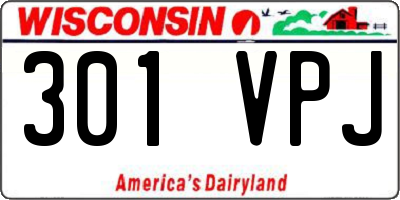 WI license plate 301VPJ