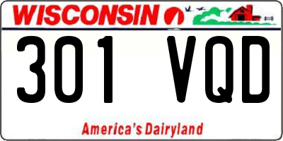 WI license plate 301VQD