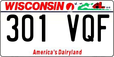 WI license plate 301VQF