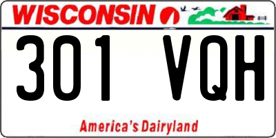 WI license plate 301VQH