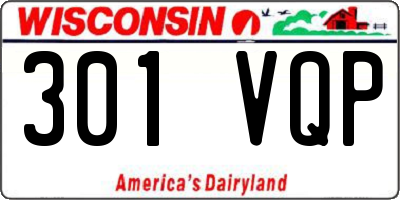 WI license plate 301VQP