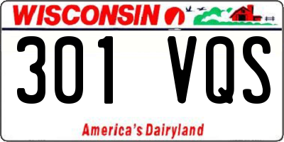 WI license plate 301VQS