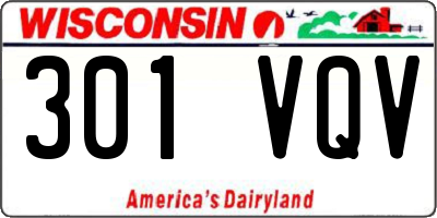 WI license plate 301VQV