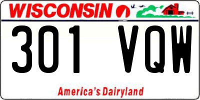 WI license plate 301VQW
