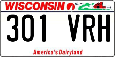 WI license plate 301VRH