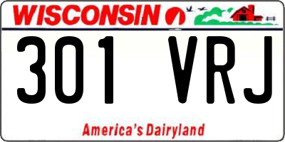 WI license plate 301VRJ