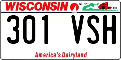 WI license plate 301VSH