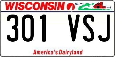 WI license plate 301VSJ