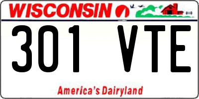 WI license plate 301VTE