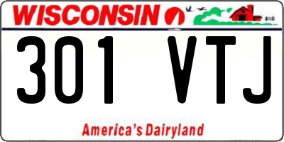 WI license plate 301VTJ